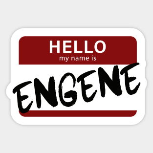 Hello, My Name Is ENGENE Sticker